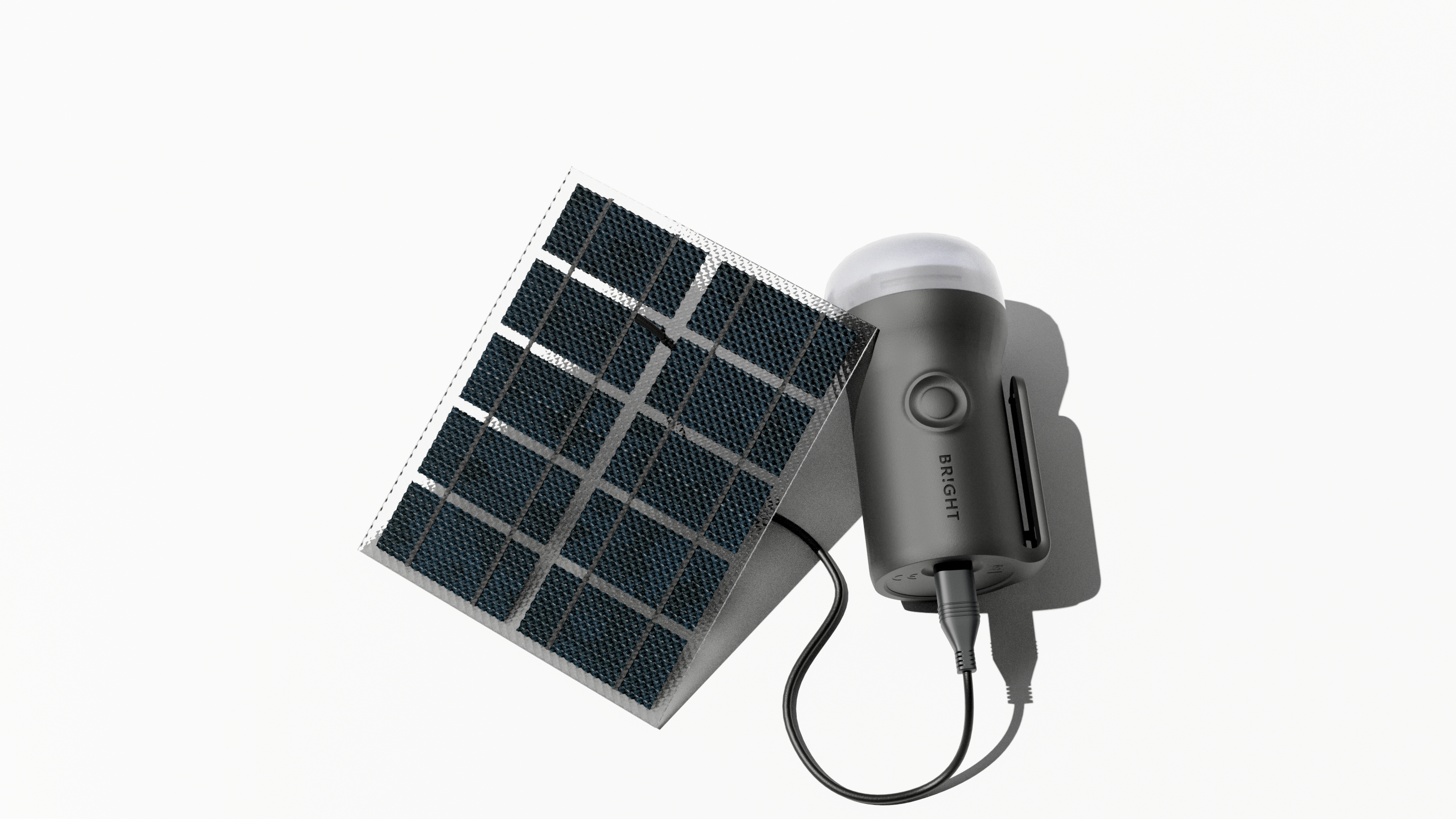 The 2Wp ETFE monocrystalline panel reaches full charge in approximately four hours at standard irradiance. The LiFePO₄ battery holds charge effectively over extended storage — no maintenance charging required between pre-positioning and deployment. When it is needed, it works.