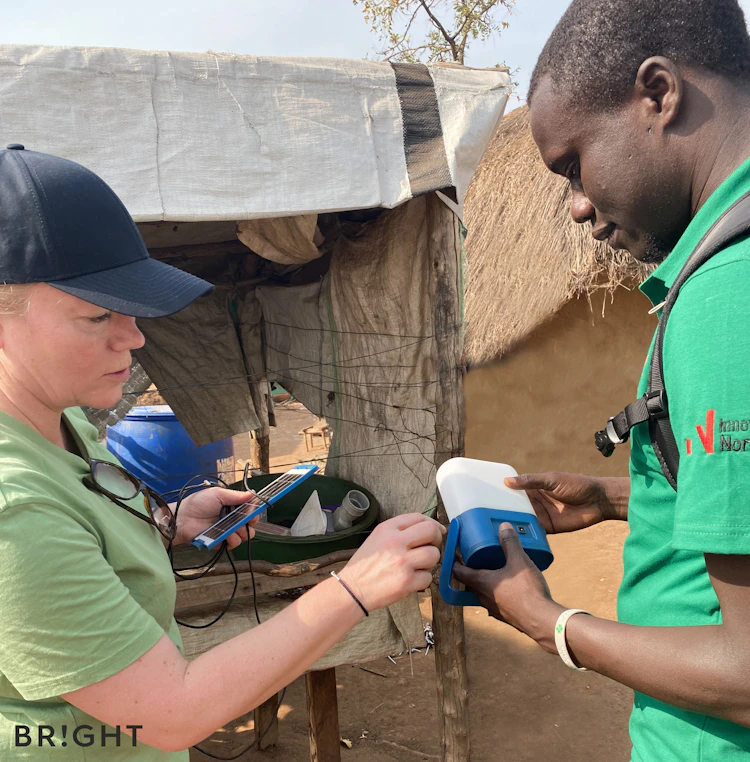 BRIGHT field tests in Bidibidi refugee camp Uganda